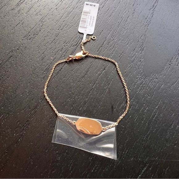 NWT Kendra Scott 18k Rose Gold Sterling Silver Elaina Bracelet - Picture 2 of 4